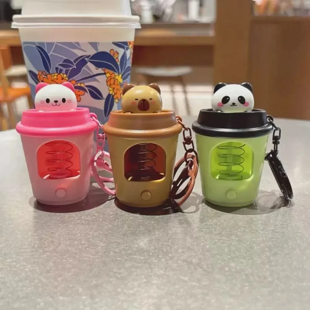 Sip & Pop Pals Tea Cup LED Keychain - Image 3