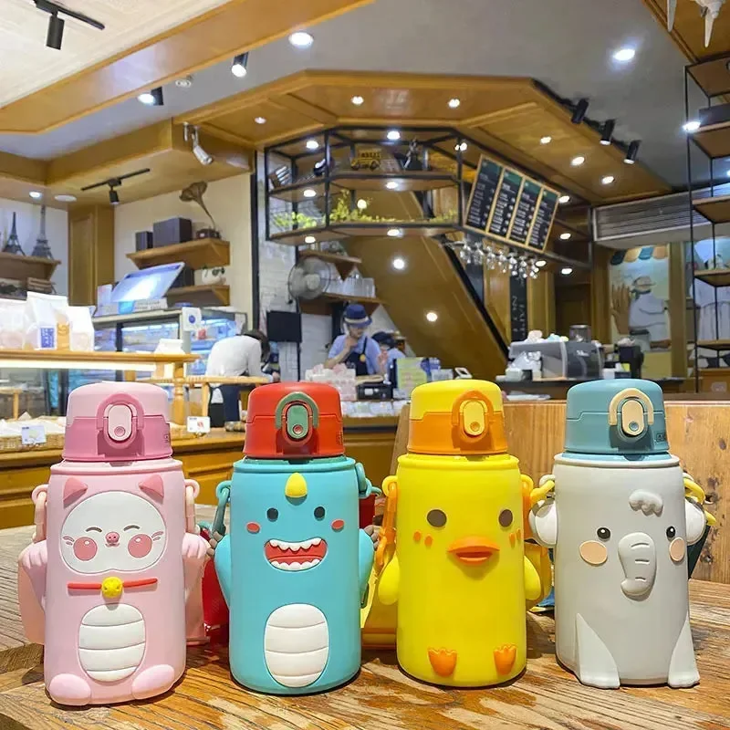Sip & Smile Cartoon Animal Thermos Cups (500 ml) - Image 2