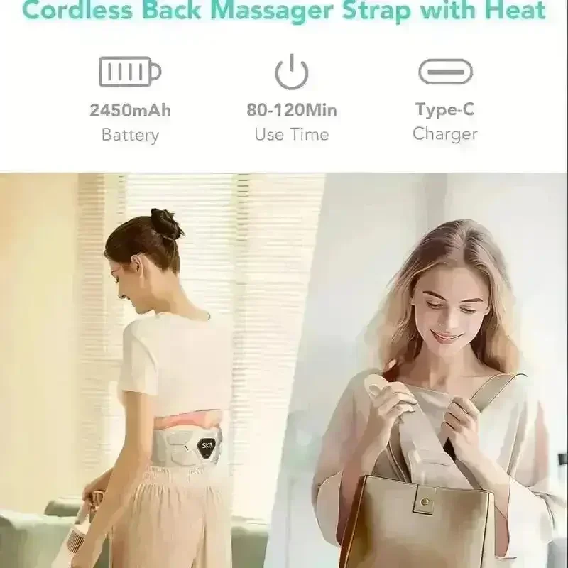 SKG Lower Back Massager and Heating Belt - Image 3