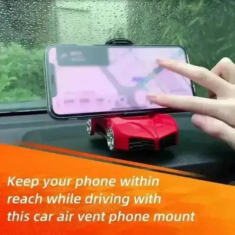 Sleek Aromatherapy Sports Car Phone Mount - Image 3