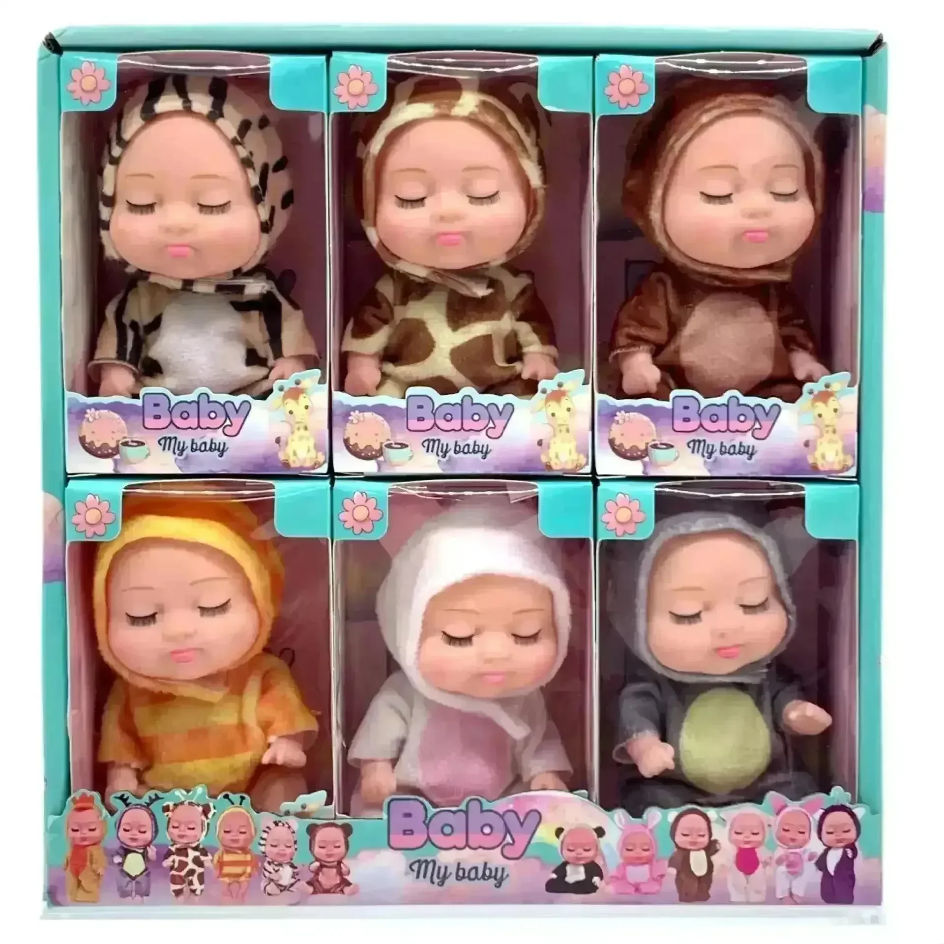 Sleeping Baby Girl Reborn Dolls (13 cm) - Image 2