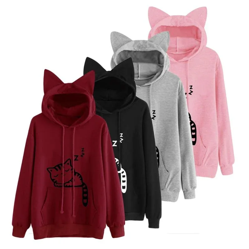 Sleepy Kitten Kisses Hoodie - Image 3