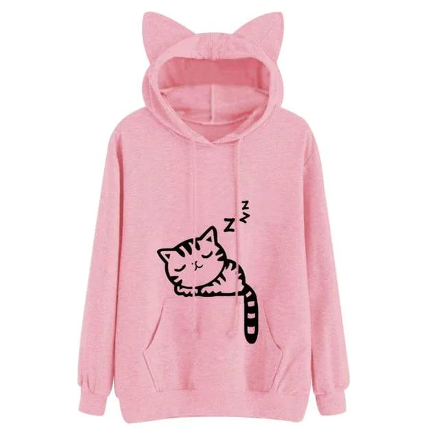 Sleepy Kitten Kisses Hoodie - Image 6