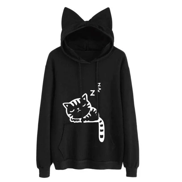 Sleepy Kitten Kisses Hoodie - Image 7