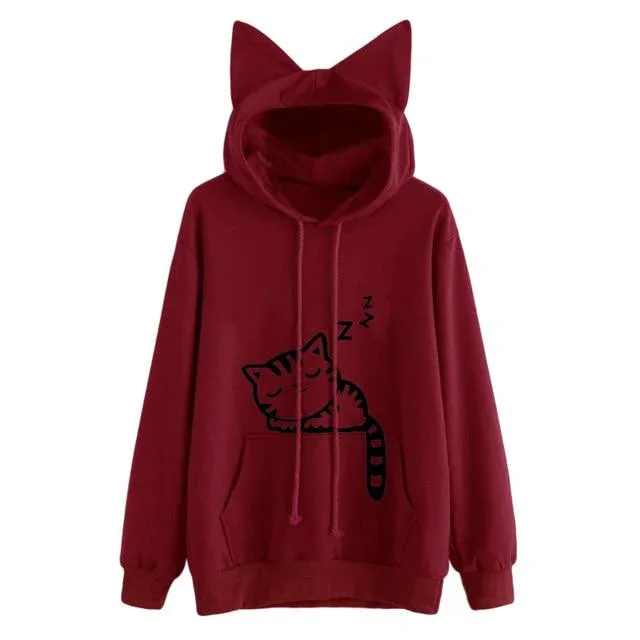 Sleepy Kitten Kisses Hoodie - Image 8