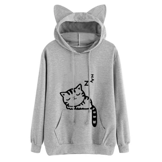 Sleepy Kitten Kisses Hoodie - Image 9
