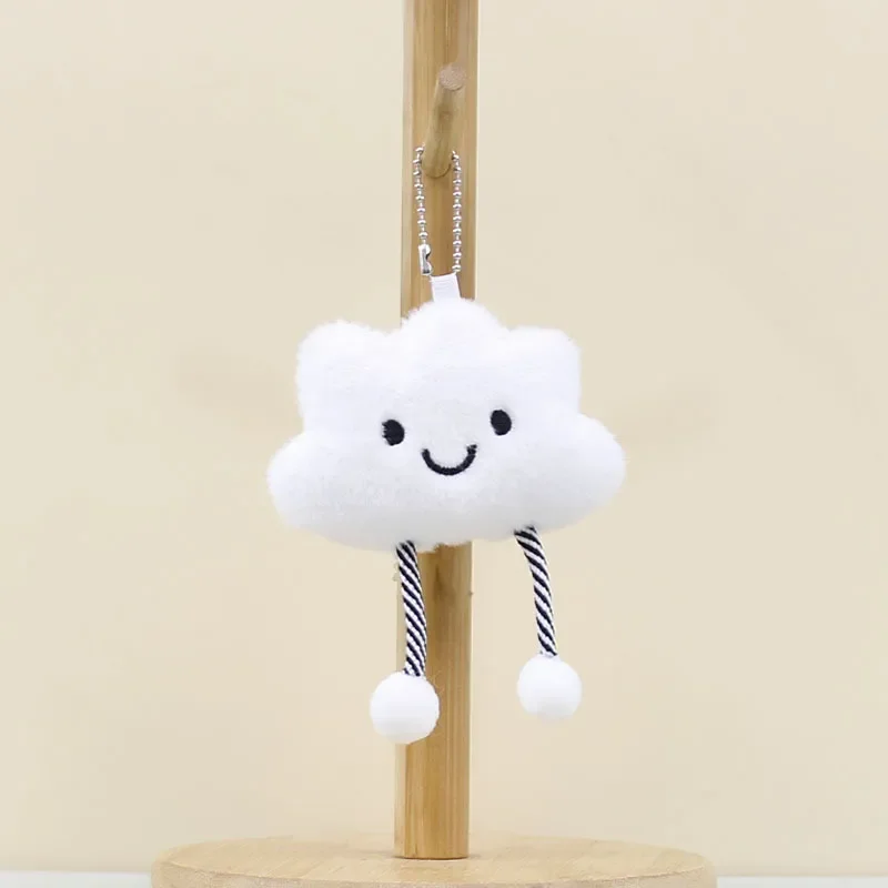 Smiling Cloud Plush Keychain - Image 3