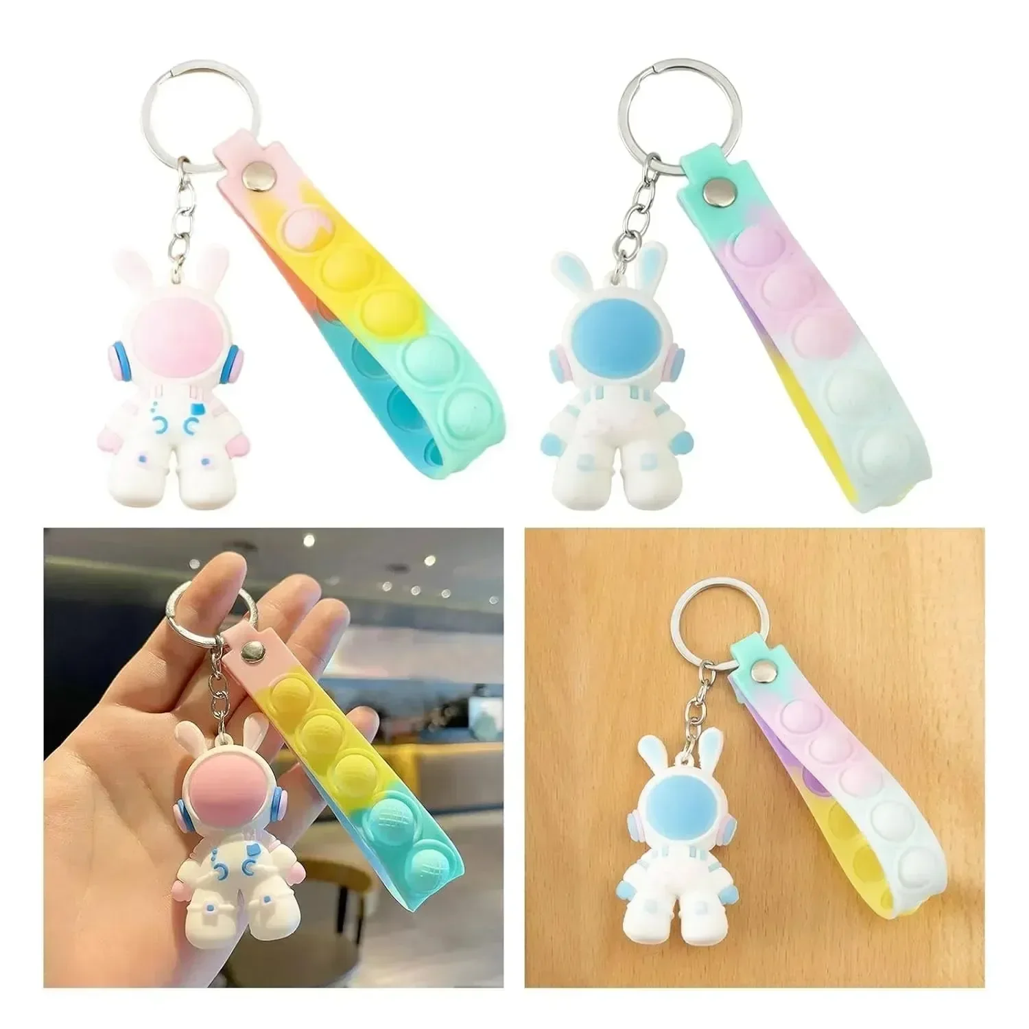 Space Rabbit 3D Keychain - Image 2