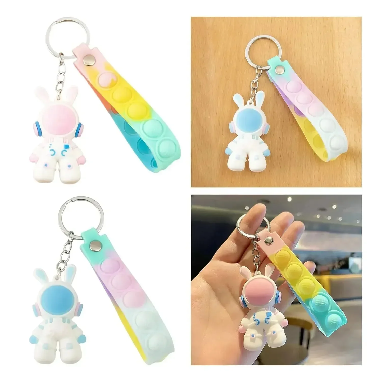 Space Rabbit 3D Keychain - Image 3