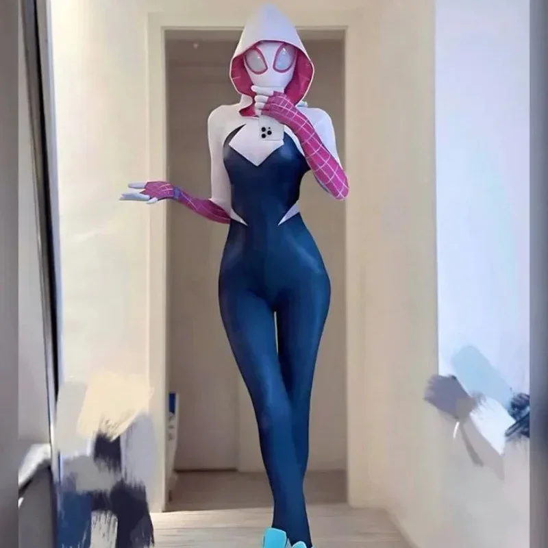 Spider Gwen Anime Full Body Costume - Image 6