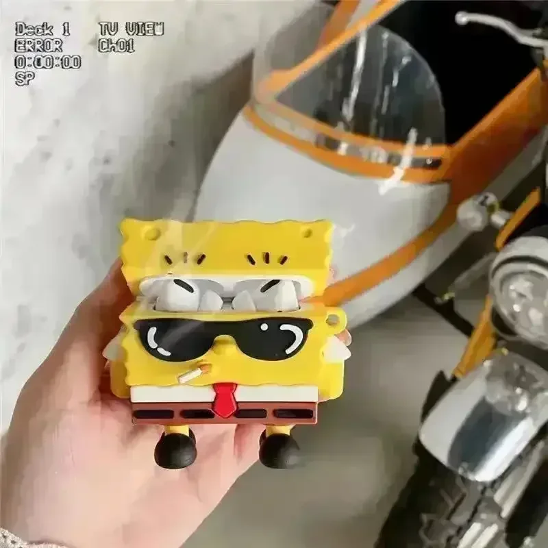 Spongebob & Patrick Hipster Case (For Airpods) - Image 5