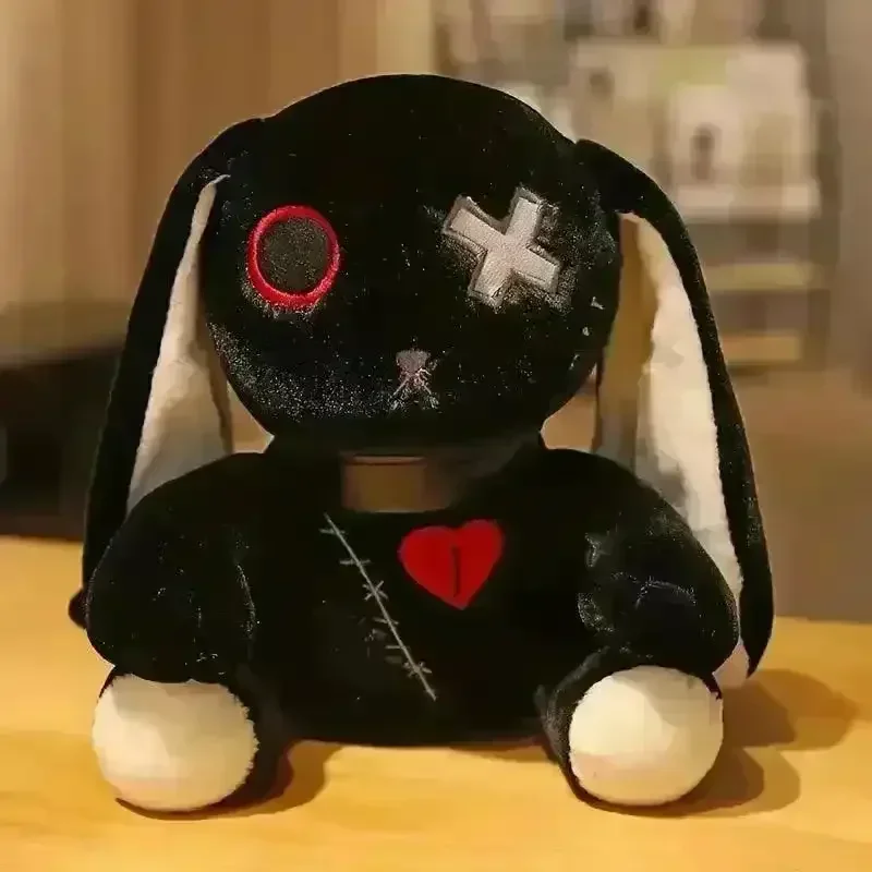 Spooky Cute Goth Bunny Plush (25 cm) - Image 6