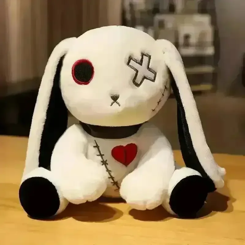 Spooky Cute Goth Bunny Plush (25 cm) - Image 7