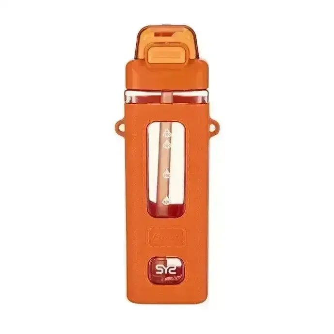 Square Motivational Straw Water Bottle (700 ml) - Image 7