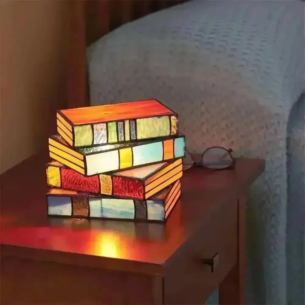 Stacked Books Decor Lamp - Image 9