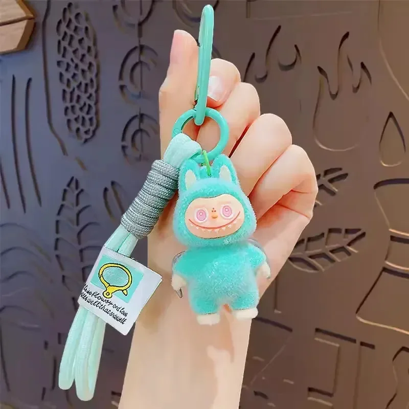Standing Labubu Flocking Keychain - Image 11