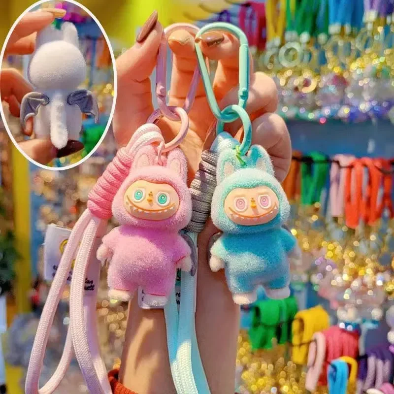 Standing Labubu Flocking Keychain - Image 2