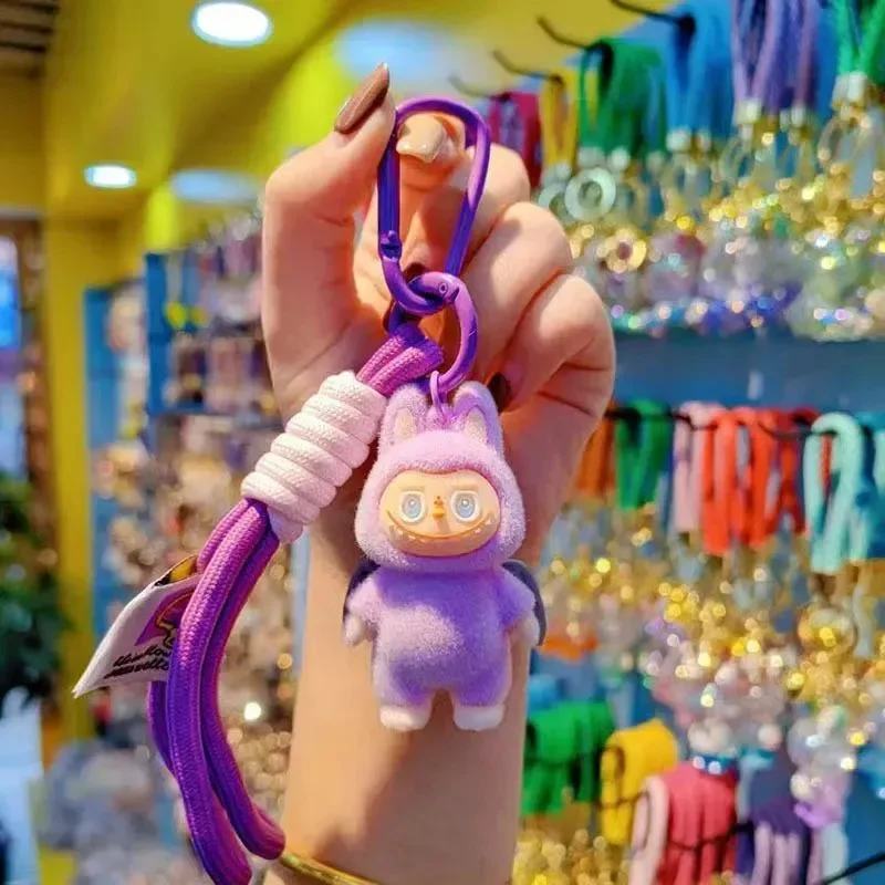 Standing Labubu Flocking Keychain - Image 4