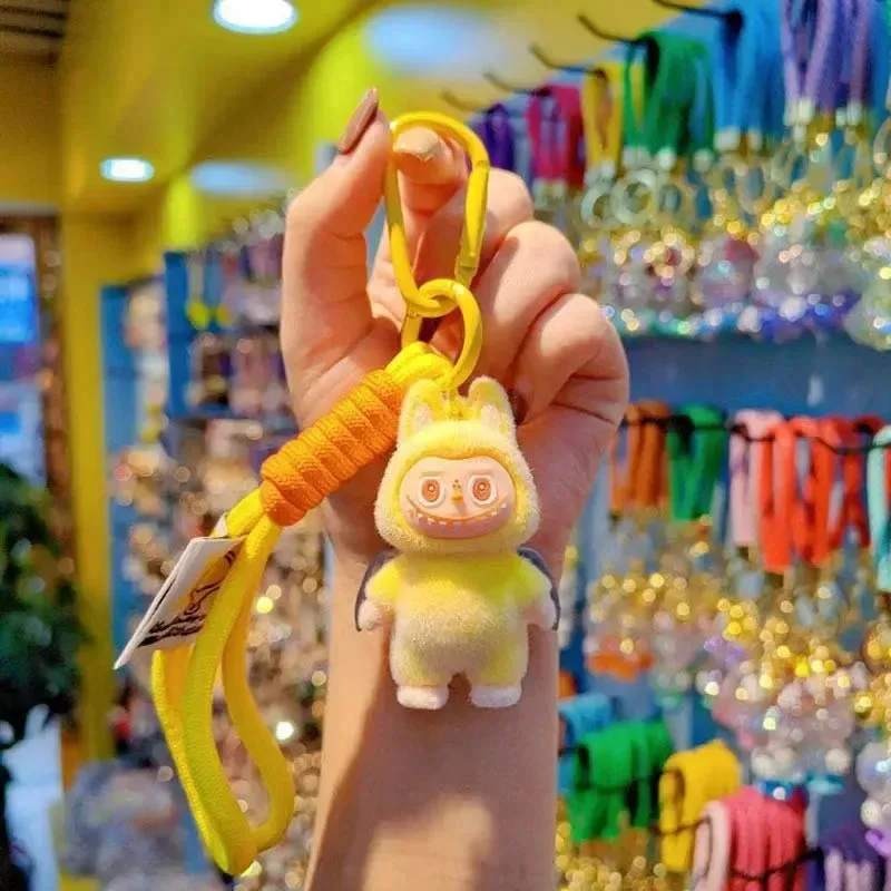 Standing Labubu Flocking Keychain - Image 5