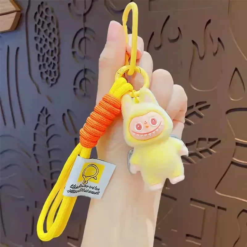 Standing Labubu Flocking Keychain - Image 9