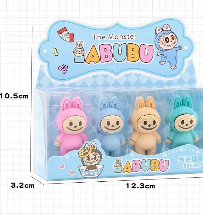 Standing Labubu Premium Erasers (Set of 4) - Image 4