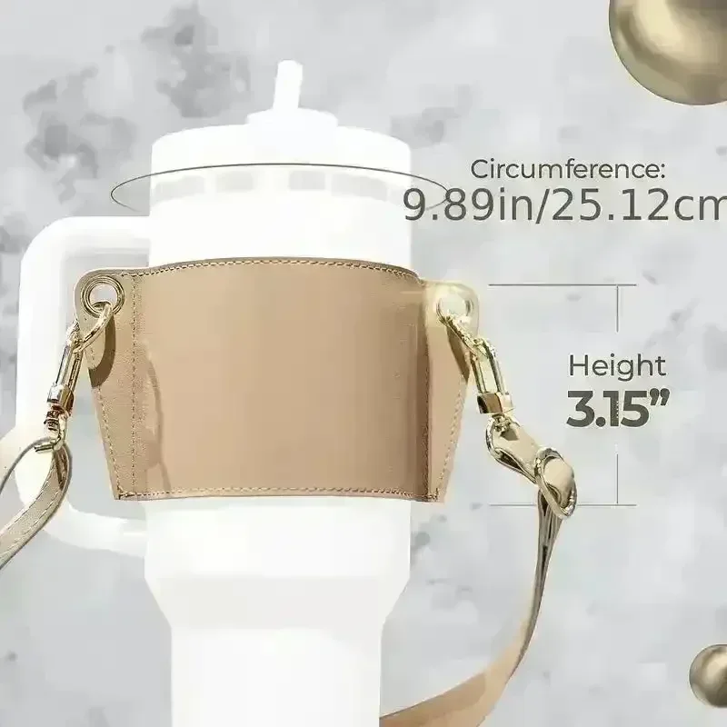 Stanley PU Leather Water Bottle Sleeve - Image 4