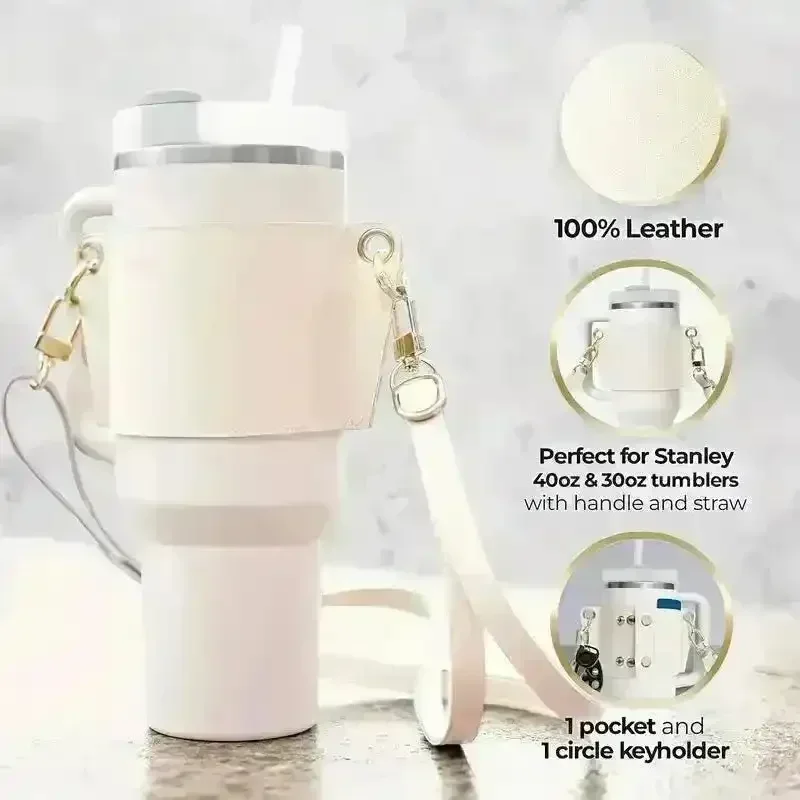Stanley PU Leather Water Bottle Sleeve - Image 9