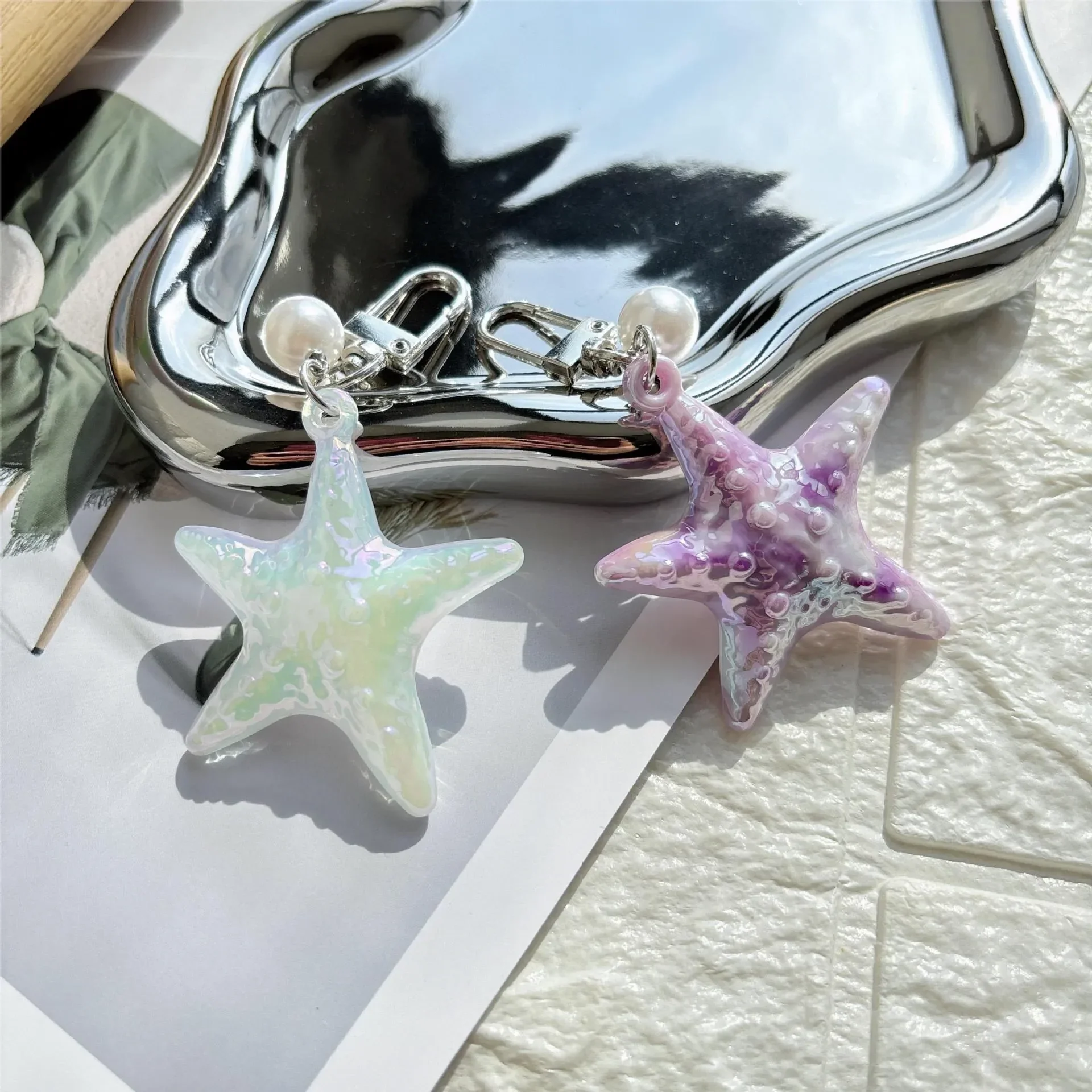 Starfish Sea Breeze Acrylic Keychain - Image 4