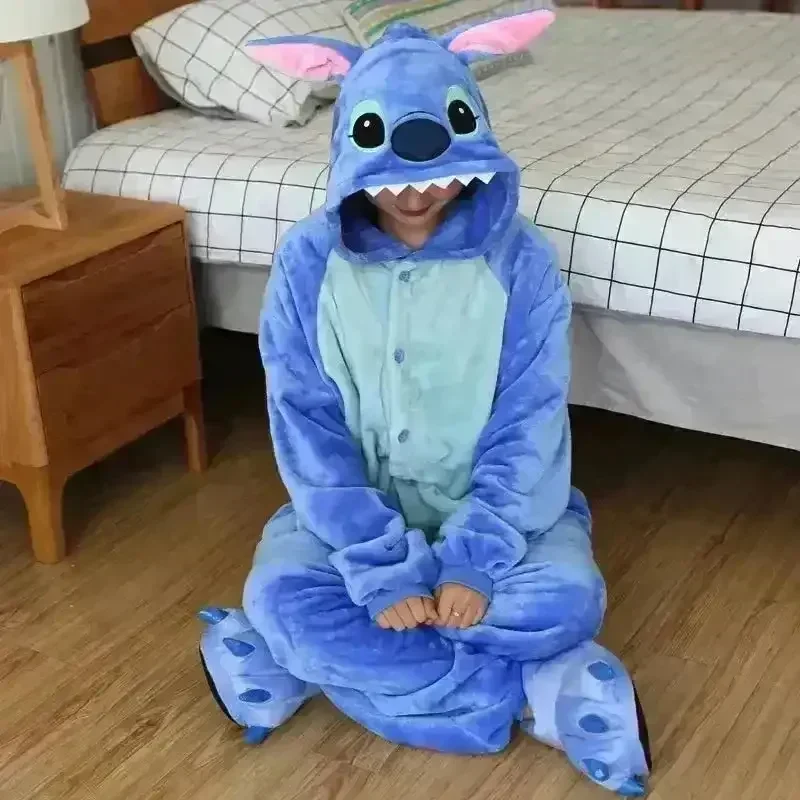 Stitch and Angel Plush Onesie Pajama Suit - Image 4