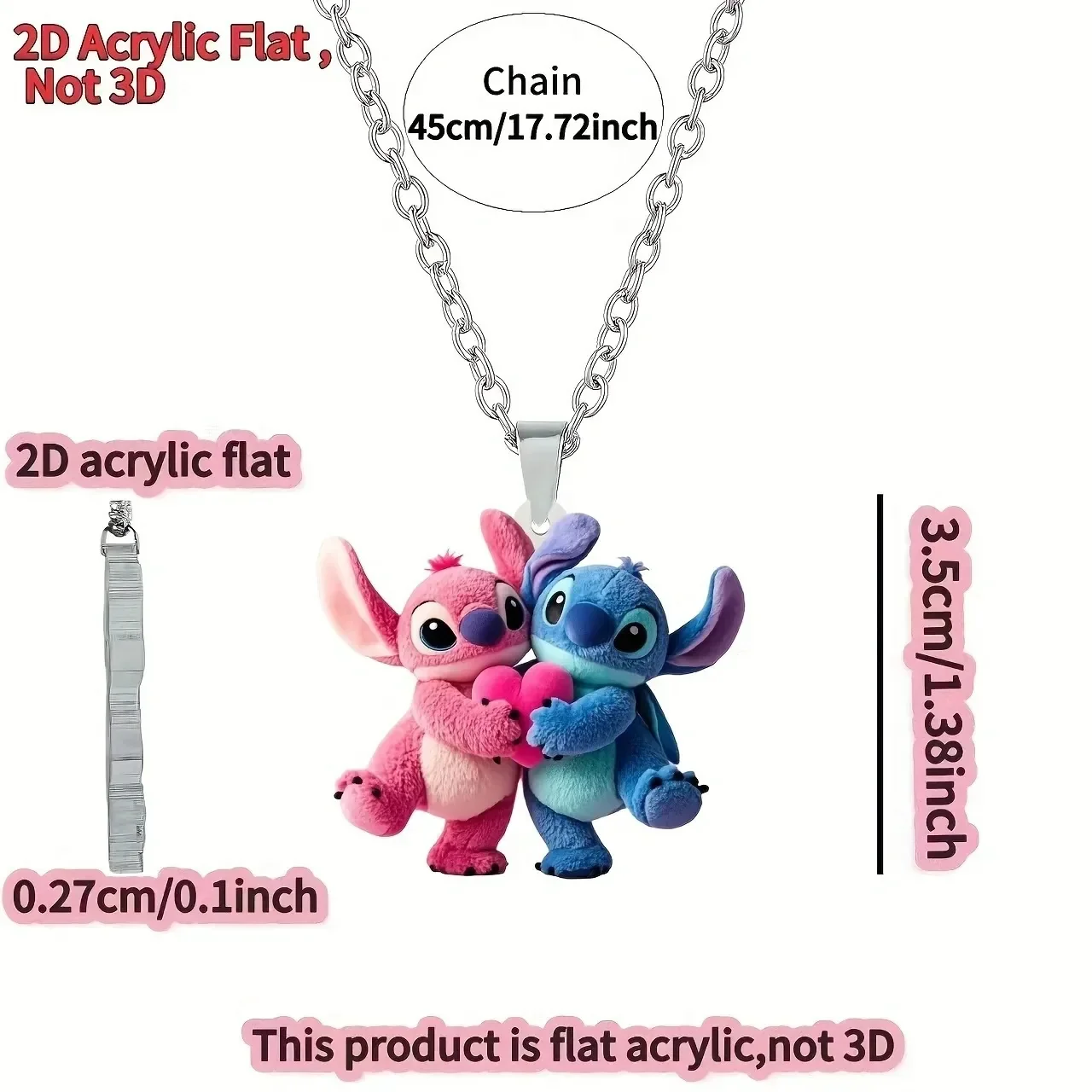 Stitch & Angel Eternal Love Keychain - Image 2