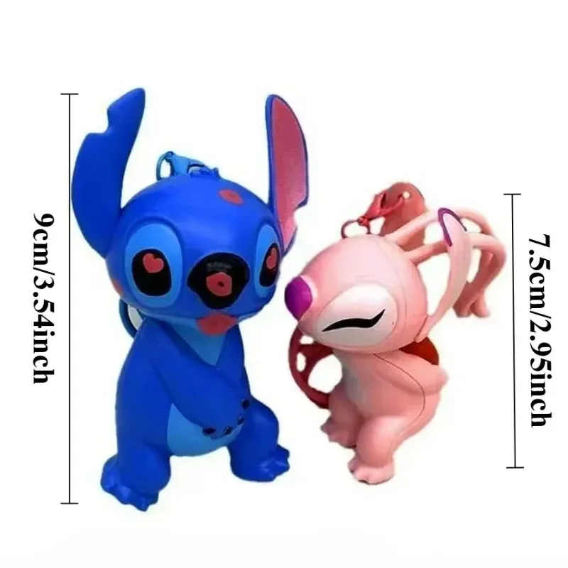 Stitch & Angel Kiss & Love Keychain - Image 5