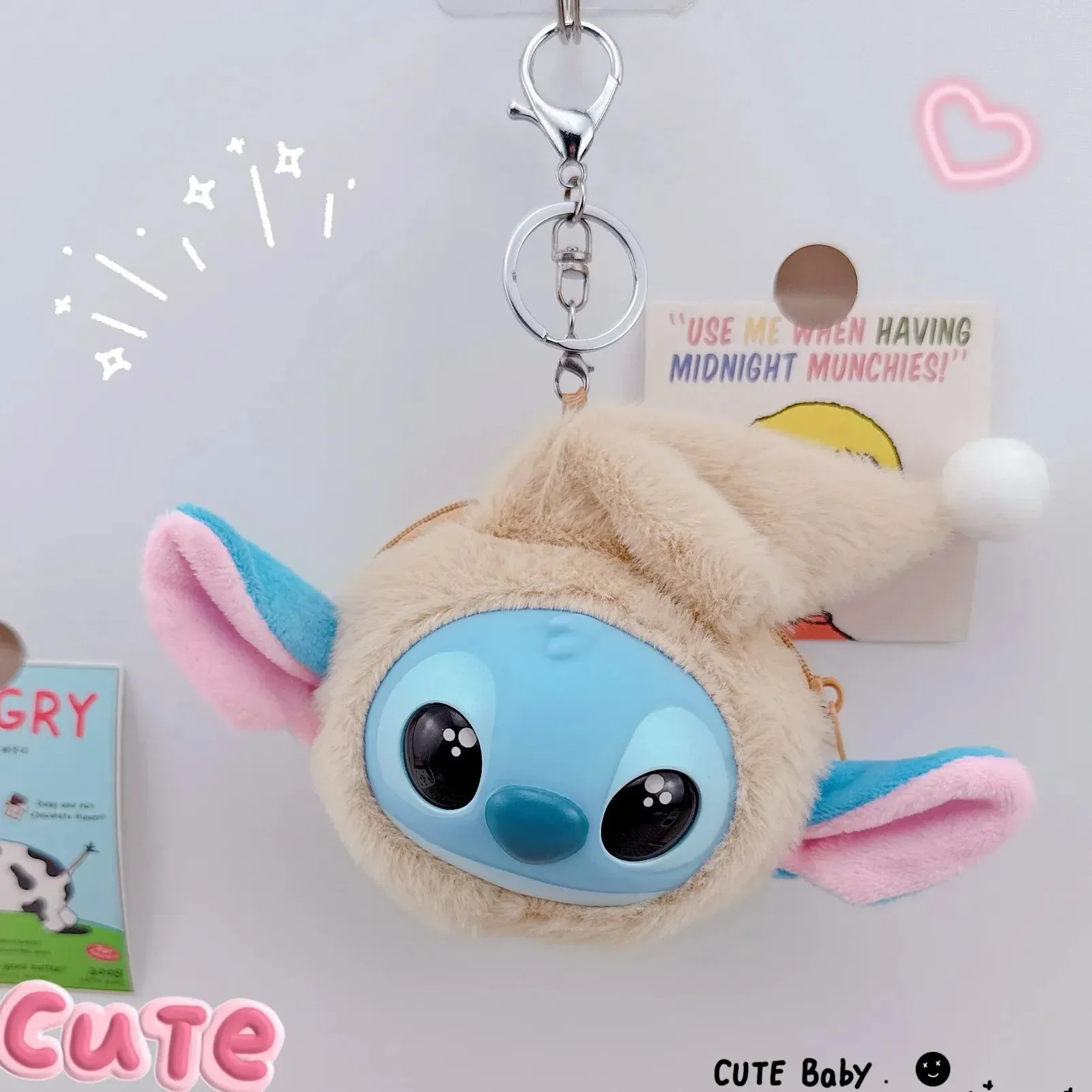 Stitch Big Head Eat Before Sleep Keychain - Image 7