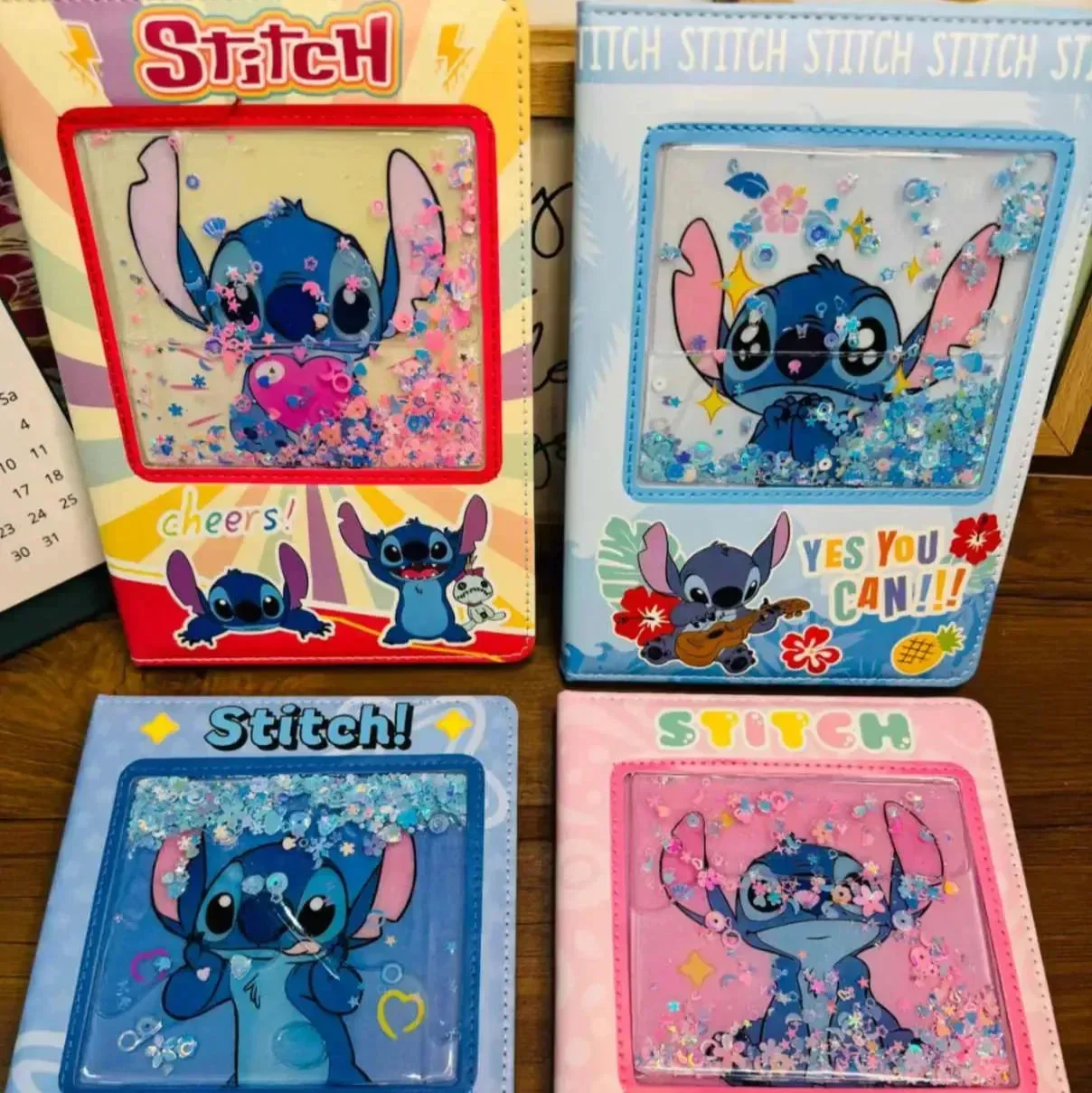 Stitch Galactic Glitter A5 Water Diary - Image 3