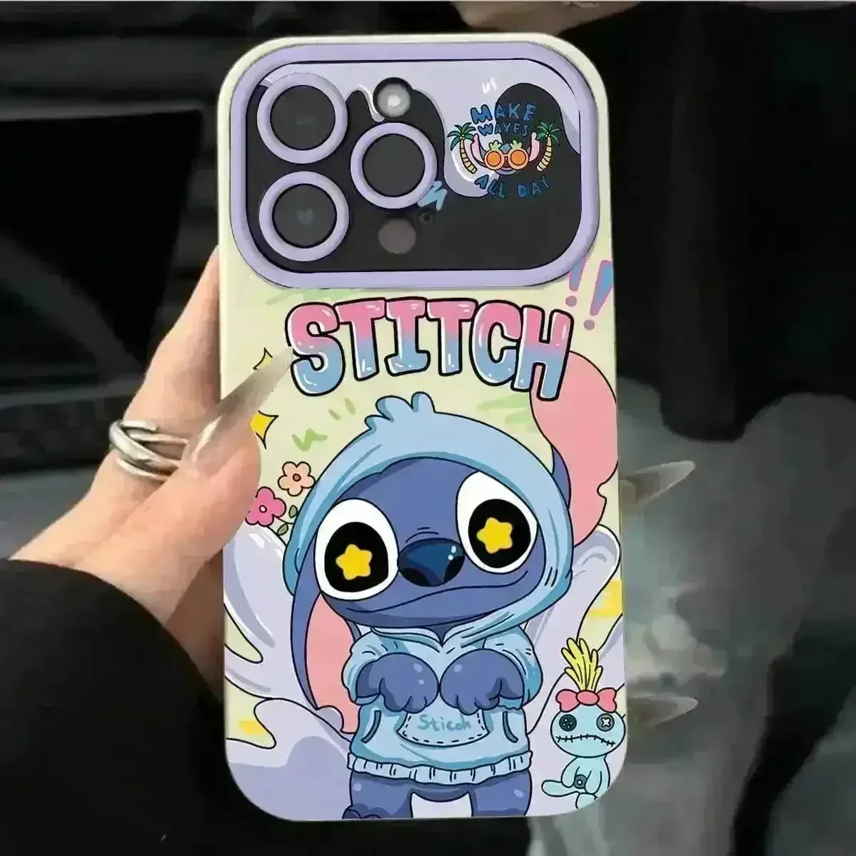 Stitch Hoodie Phone Case (For iPhones) - Image 3