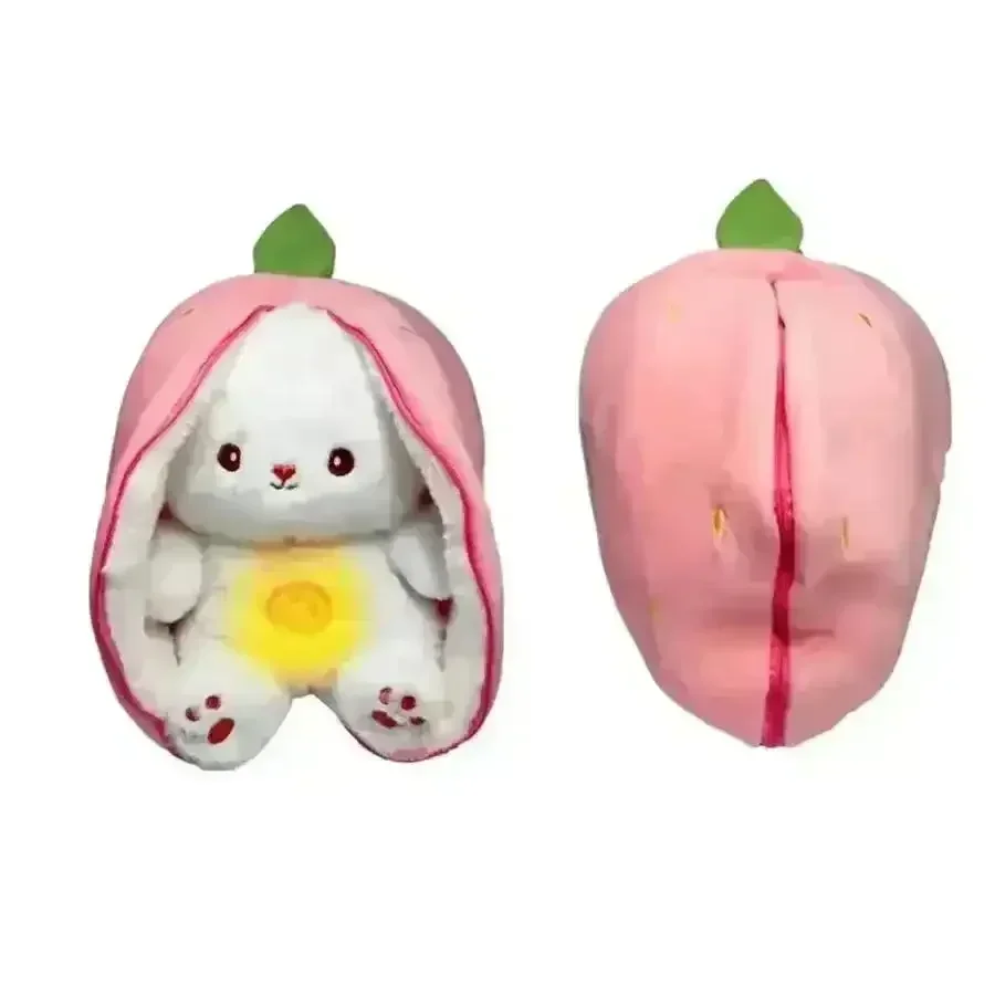 Strawberry Carrot Bunny Breathing Plushie - Image 11