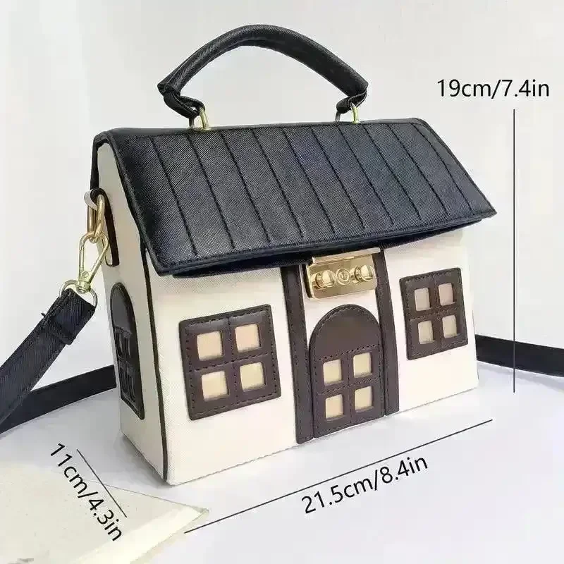 Stylish House Shaped Handbag - Image 7