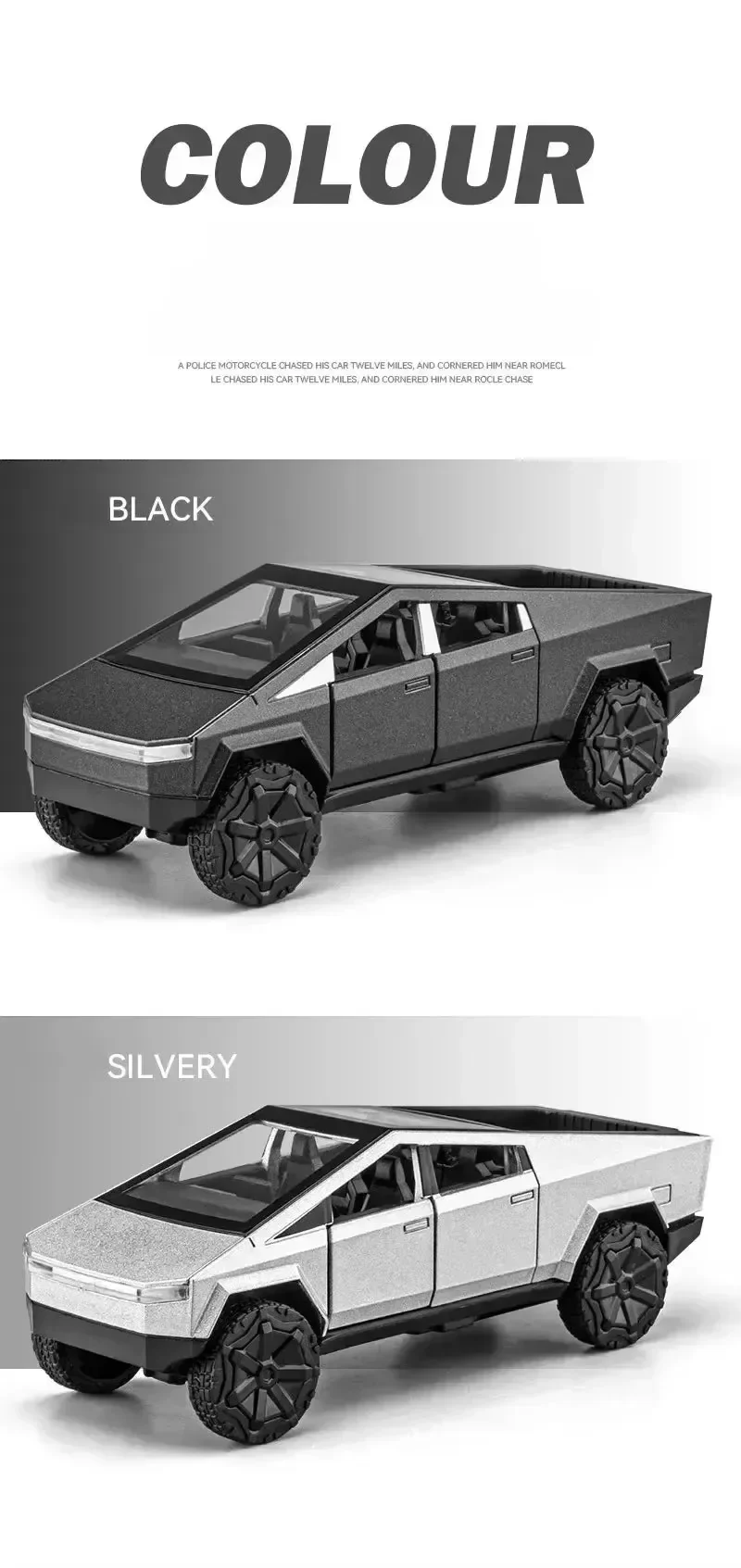 Tesla Cybertruck Diecast 1:36 Scale Model - Image 9