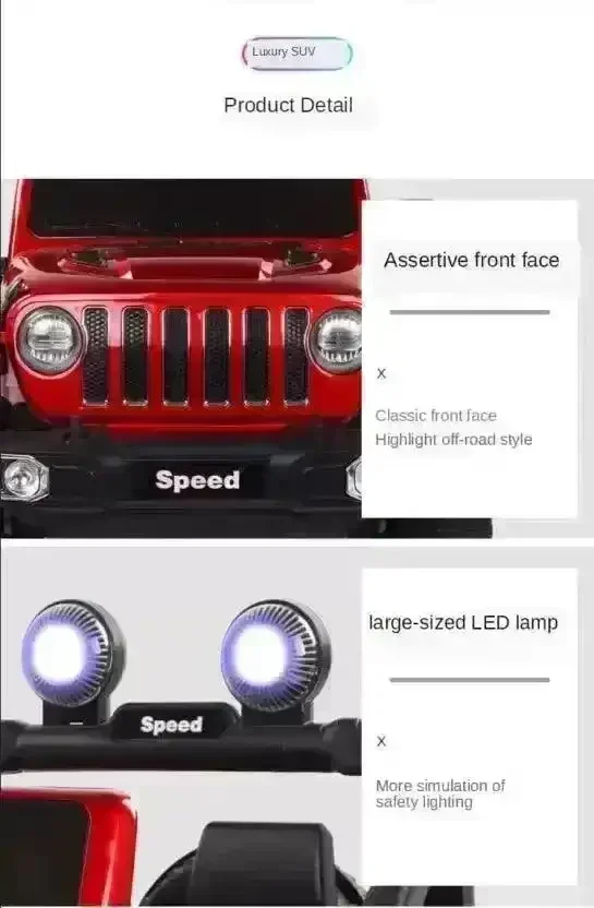 Thar Style Big Battery Powered Kids Jeep - Image 6