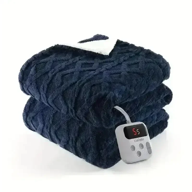 Thick Tufted Sherpa Electric Heated Blanket - Image 14