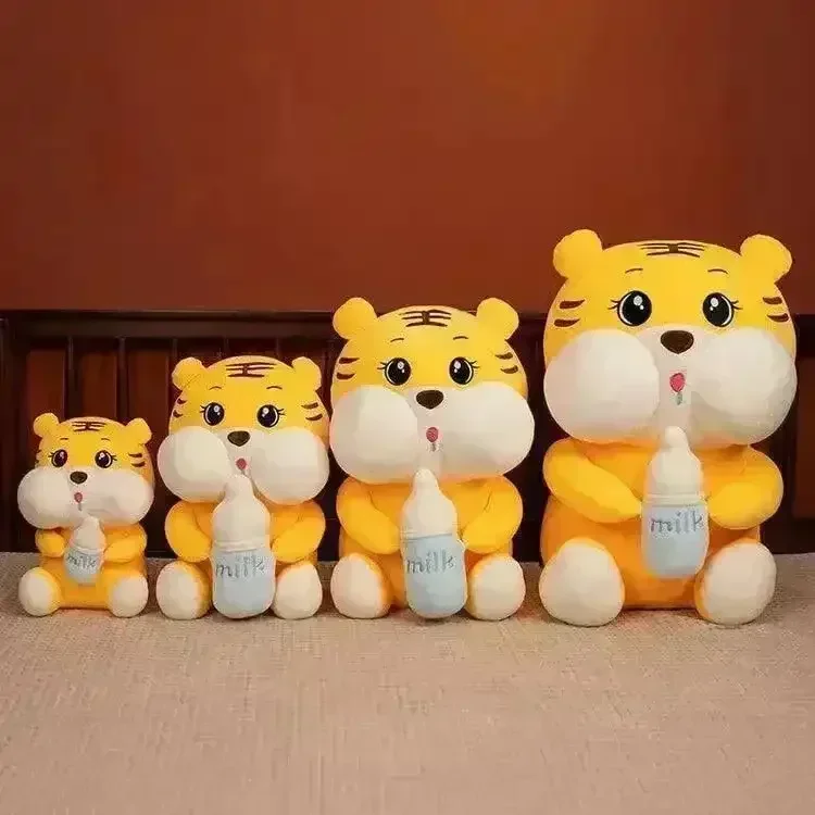Tiger with Milk Bottle Plushie (35 cm) - Image 3