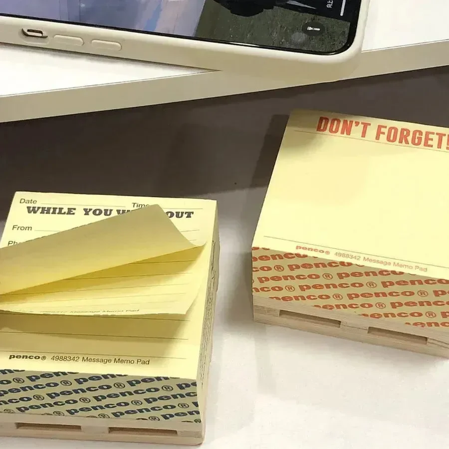 Tiny Wooden Crate Sticky Notes - Image 2