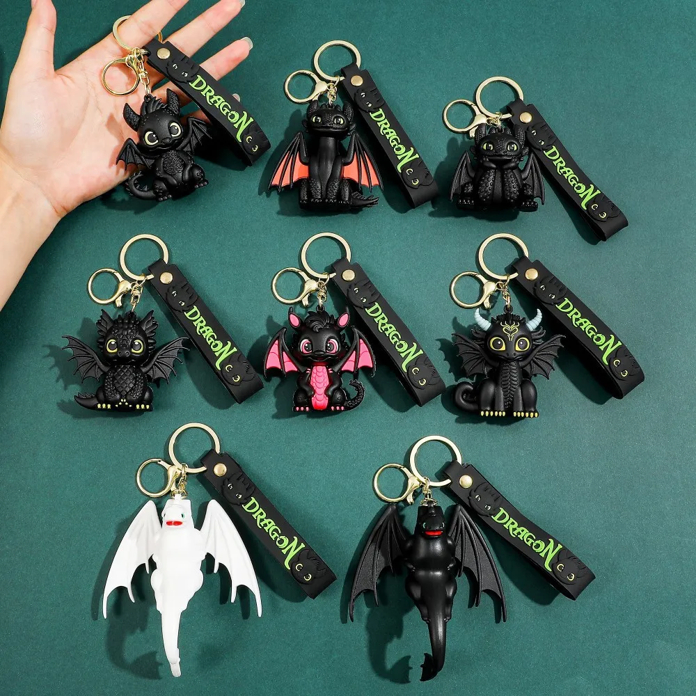 Toothless & Light Fury Elite Dragon Keychains - Image 2