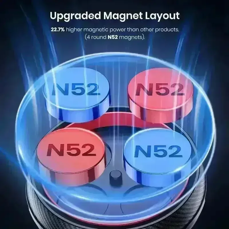 TOPK N52 Magnetic Car Phone Holder For Dashboard - Image 5