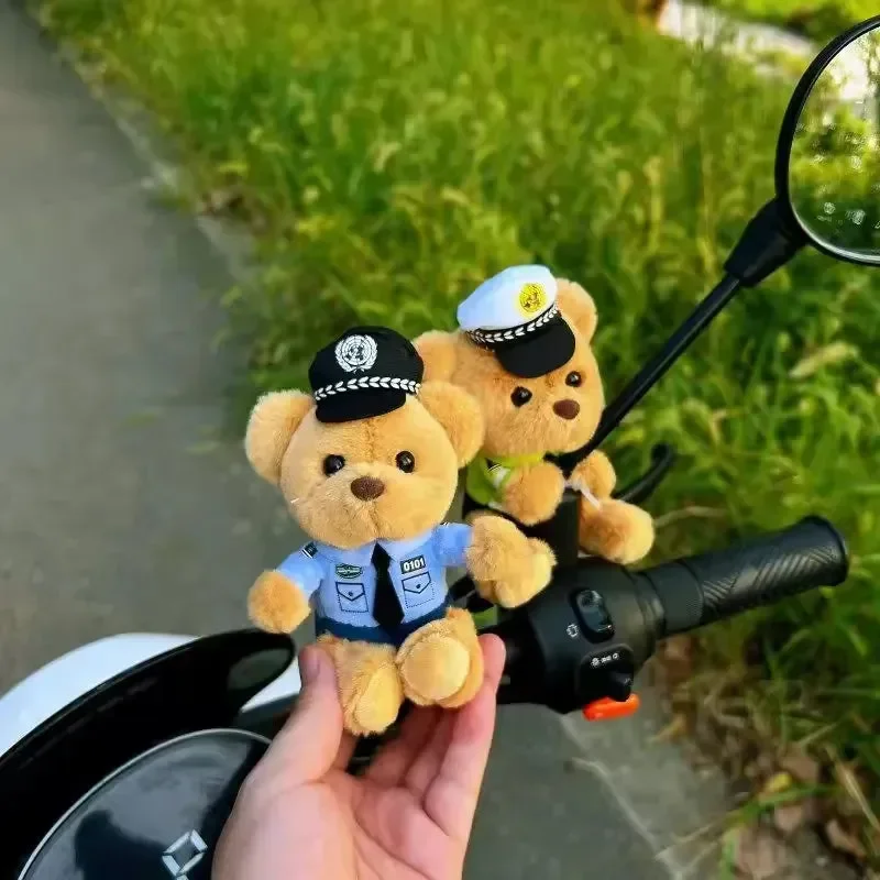 Traffic Cop Bear Brigade Plush Keychain - Image 5