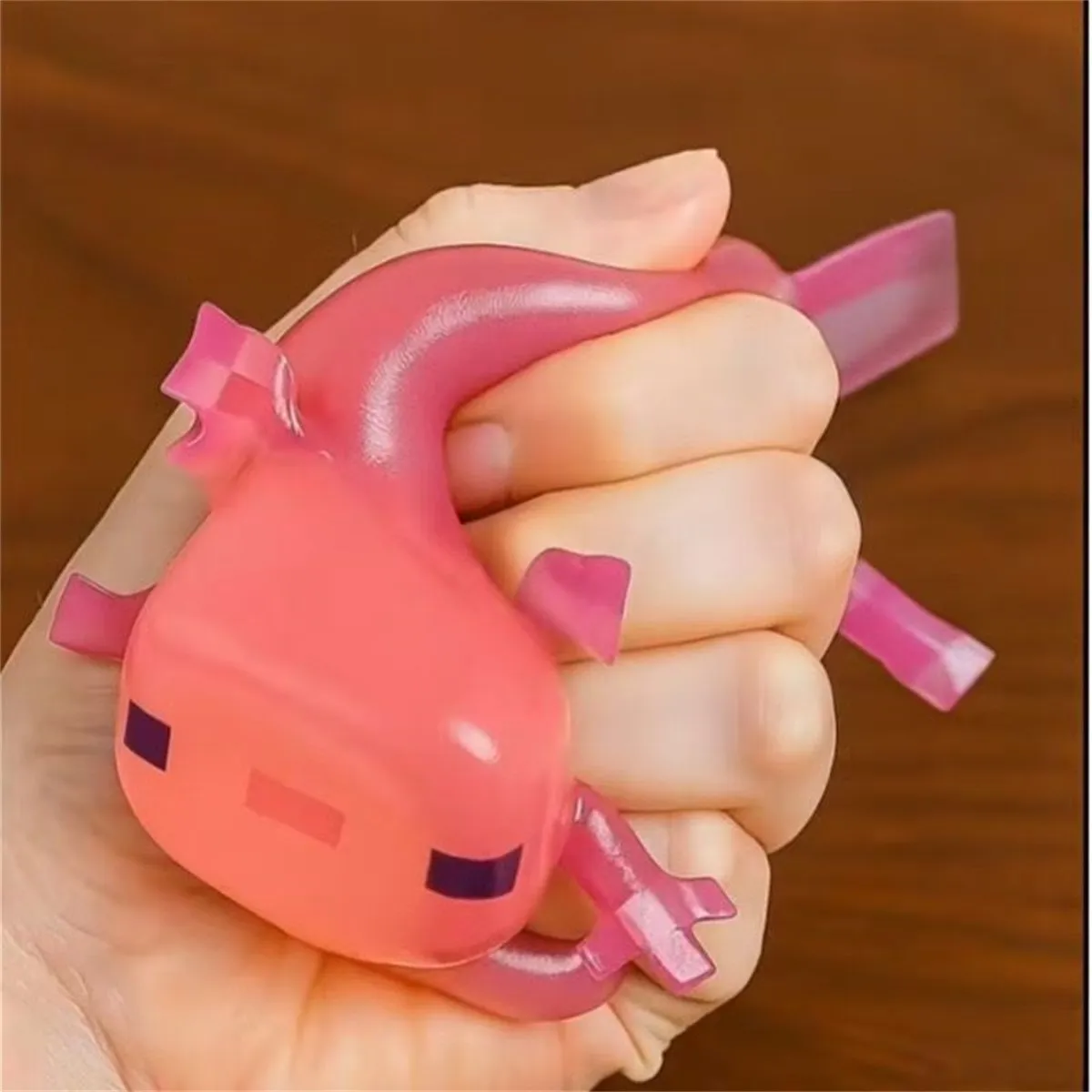 Translucent Axolotl Squeezable Toy - Image 2