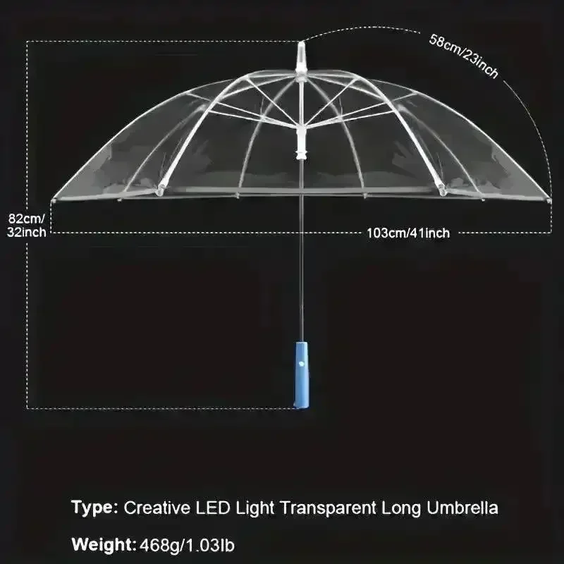 Transparent LED Light-Up Umbrella - Image 4