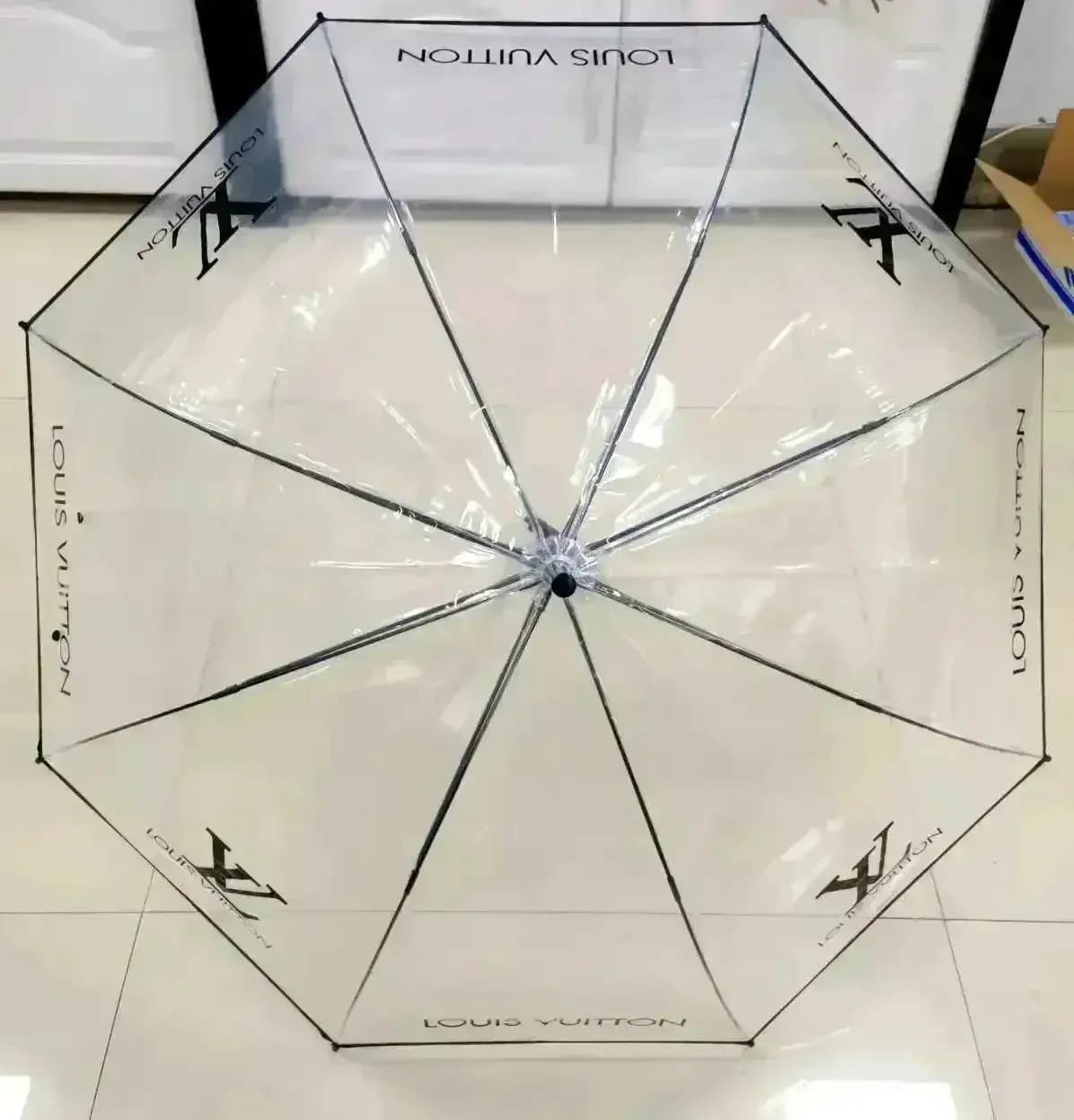 Transparent Luxury Designer Umbrellas - Image 6
