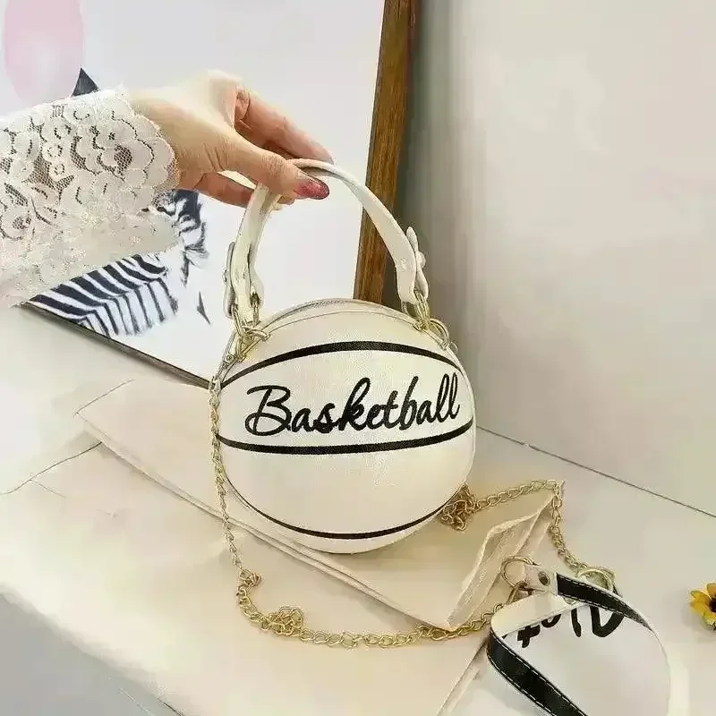Trendy Basketball Shaped Crossbody Bag - Image 8