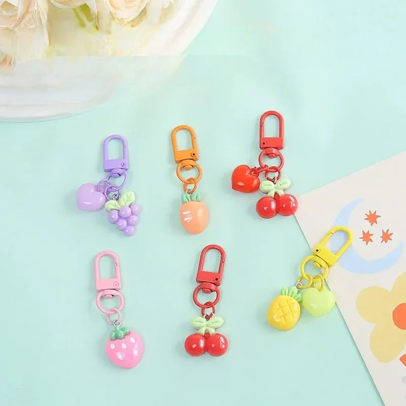 Tropical Fruit Paradise Keychain