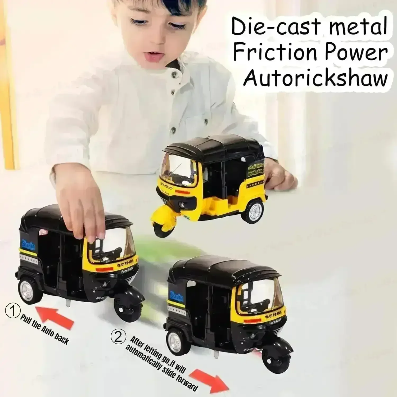 Tuk Tuk Auto Rickshaw Toy - Image 4